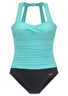 Lascana Badeanzug Badeanzug Damen schwarz-mint