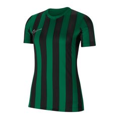 Nike Division IV Striped Trikot kurzarm Damen Fußballtrikot Damen gruenschwarzweiss