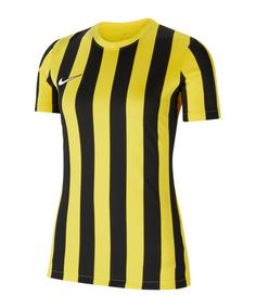 Nike Division IV Striped Trikot kurzarm Damen Fußballtrikot Damen gelbschwarzweiss