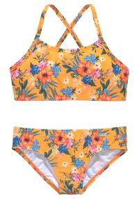 Bench Bustier-Bikini Bikini Set Damen - gelb-bedruckt