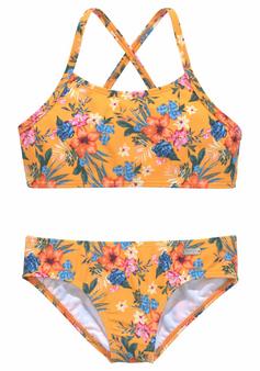 Bench Bustier-Bikini Bikini Set Damen gelb-bedruckt