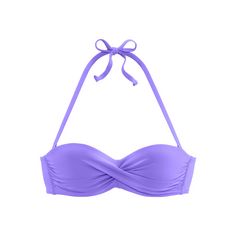 Rückansicht von S.OLIVER Bandeau-Bikini-Top Bikini Oberteil Damen lila