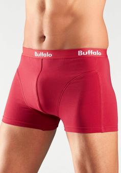 Rückansicht von Buffalo Boxer Boxershorts Herren rot, royalblau, anthrazit