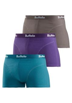 Buffalo Boxer Boxershorts Herren lila petrol grau