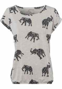 Lascana T-Shirt T-Shirt Damen beige-gemustert