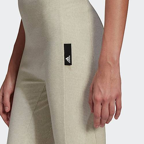 adidas Denim Studio Lounge Rib Onesie in Grün Damen Bekleidung Jumpsuits und Overalls Lange Jumpsuits und Overalls 