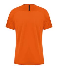 Rückansicht von JAKO Challenge Trikot Damen Fußballtrikot Damen orangeschwarz