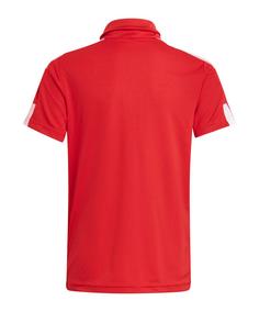 Rückansicht von adidas Squadra 21 Poloshirt Kids Poloshirt Kinder rotweiss