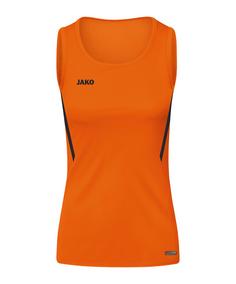 JAKO Challenge Tanktop Damen Funktionstank Damen orangeschwarz