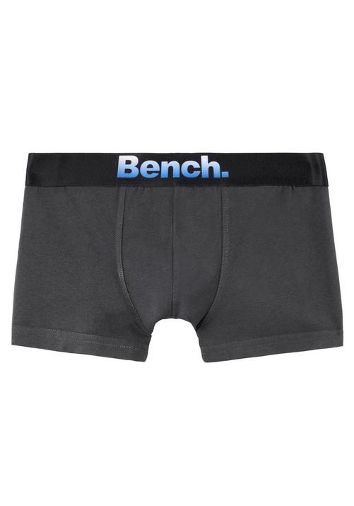 Rückansicht von Bench Boxer Boxershorts Herren anthrazit, grau-meliert, schwarz