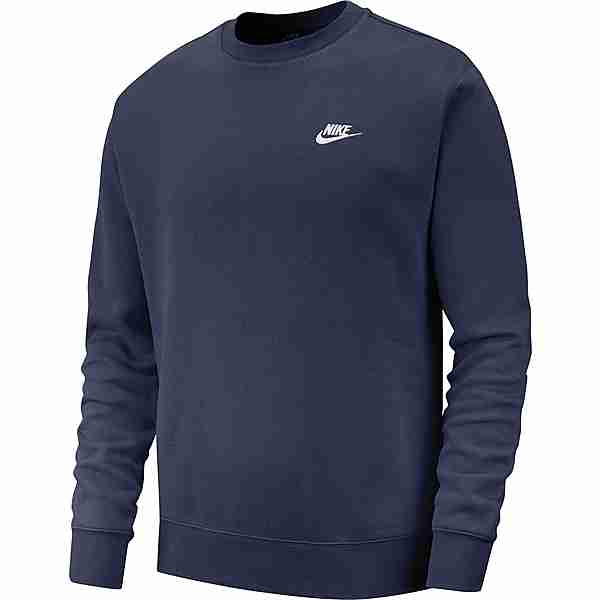 Nike NSW Club Fleece Sweatshirt Herren midnight navy-white