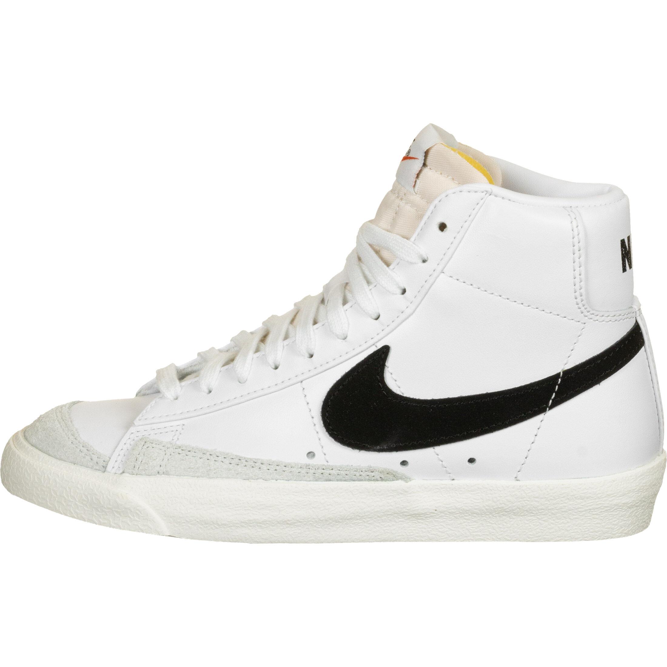 Black and white high top nikes on sale