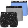 Nike EVERYDAY COTTON STRETCH Unterhose Herren - swoosh print-cool grey-university blue