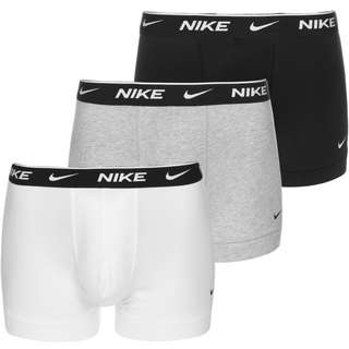 Nike EVERYDAY COTTON STRETCH Boxershorts Herren white-grey heather-black