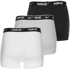 Rückansicht von Nike EVERYDAY COTTON STRETCH Boxershorts Herren white-grey heather-black