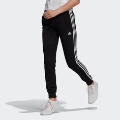 Rückansicht von adidas Essentials French Terry 3-Streifen Sweathose Damen black-white