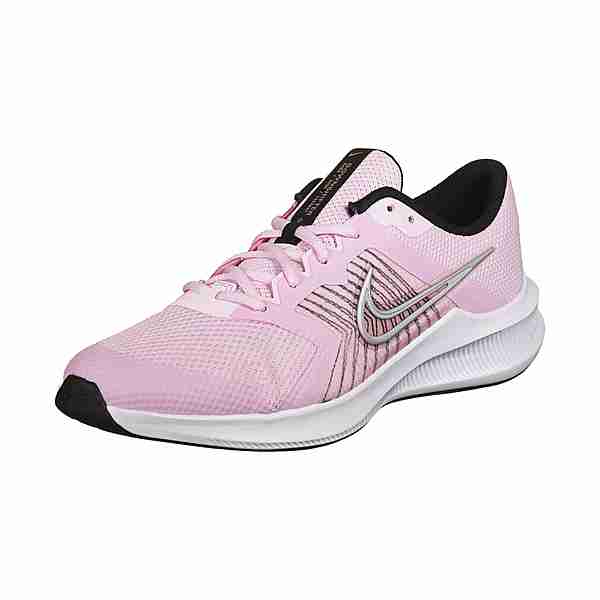 Nike DOWNSHIFTER 11 Laufschuhe Kinder pink foam-metallic silver-black-white