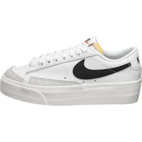 Rückansicht von Nike Blazer Platform Sneaker Damen white-black-sail-team orange