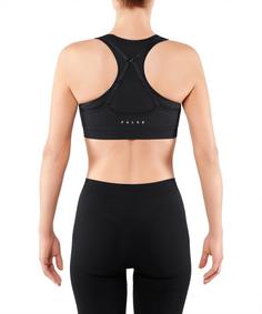 Rückansicht von Falke Cross Back Sport-BH Damen schwarz