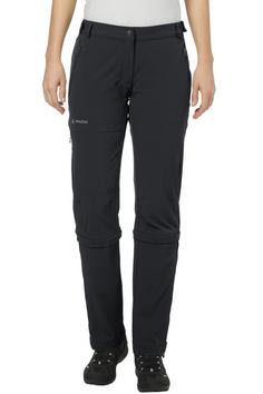Rückansicht von VAUDE Farley Stretch Capri T-Zip II Zipphose Damen black
