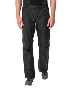 Rückansicht von VAUDE Drop II Regenhose Herren black uni