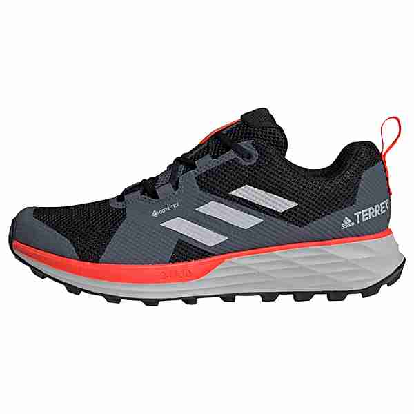 adidas GTX TWO Trailrunning Schuhe Herren core black-grey two-solar red