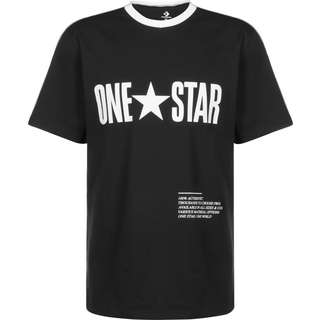 CONVERSE One Star Panel T-Shirt Herren schwarz