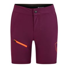 Ziener NATSU X-Function Shorts Kinder purple passion.poison orange