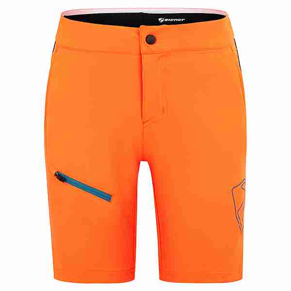 Ziener NATSU X-Function Shorts Kinder poison orange