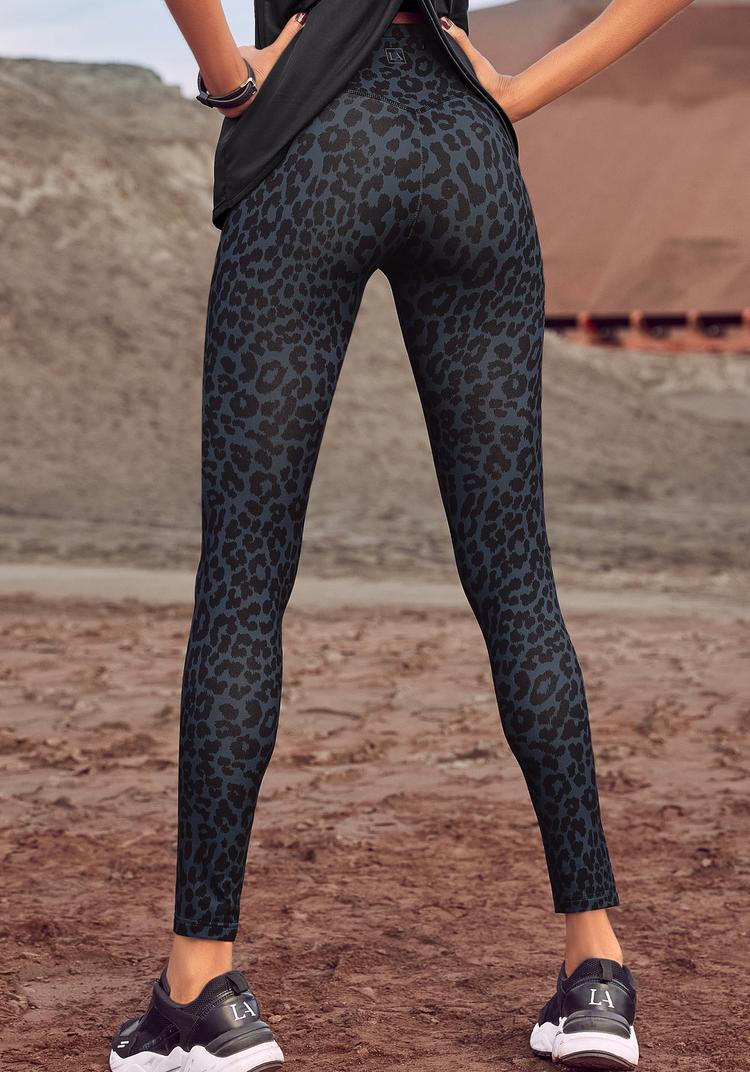 LASCANA Active LASCANA Active Leggings Leggings Damen - grau-schwarz-leo - 3 | SportScheck