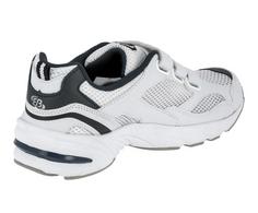 Rückansicht von Brütting Laufschuh Laufschuhe Herren weiss/blau/silber