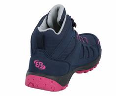 Rückansicht von Brütting Outdoorschuh Wanderschuhe Kinder marine/pink