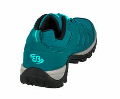 Rückansicht von Brütting Wanderschuh Wanderschuhe Damen petrol/blau