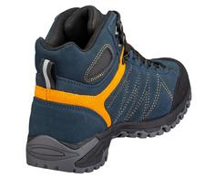 Rückansicht von Brütting Outdoorschuh Wanderschuhe Herren marine/orange