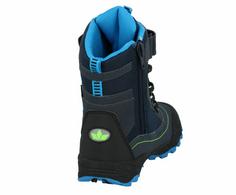 Rückansicht von LICO Winterboots Winterschuhe Kinder marine/blau/lemon