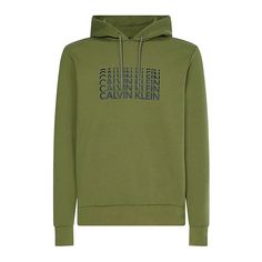 Calvin Klein Performance Hoody Sweatshirt Herren gruenschwarz