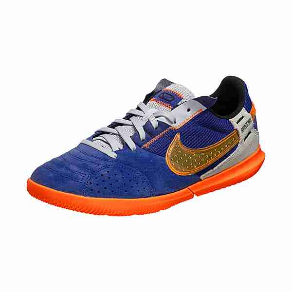 Nike Streetgato Fußballschuhe Kinder blau / orange