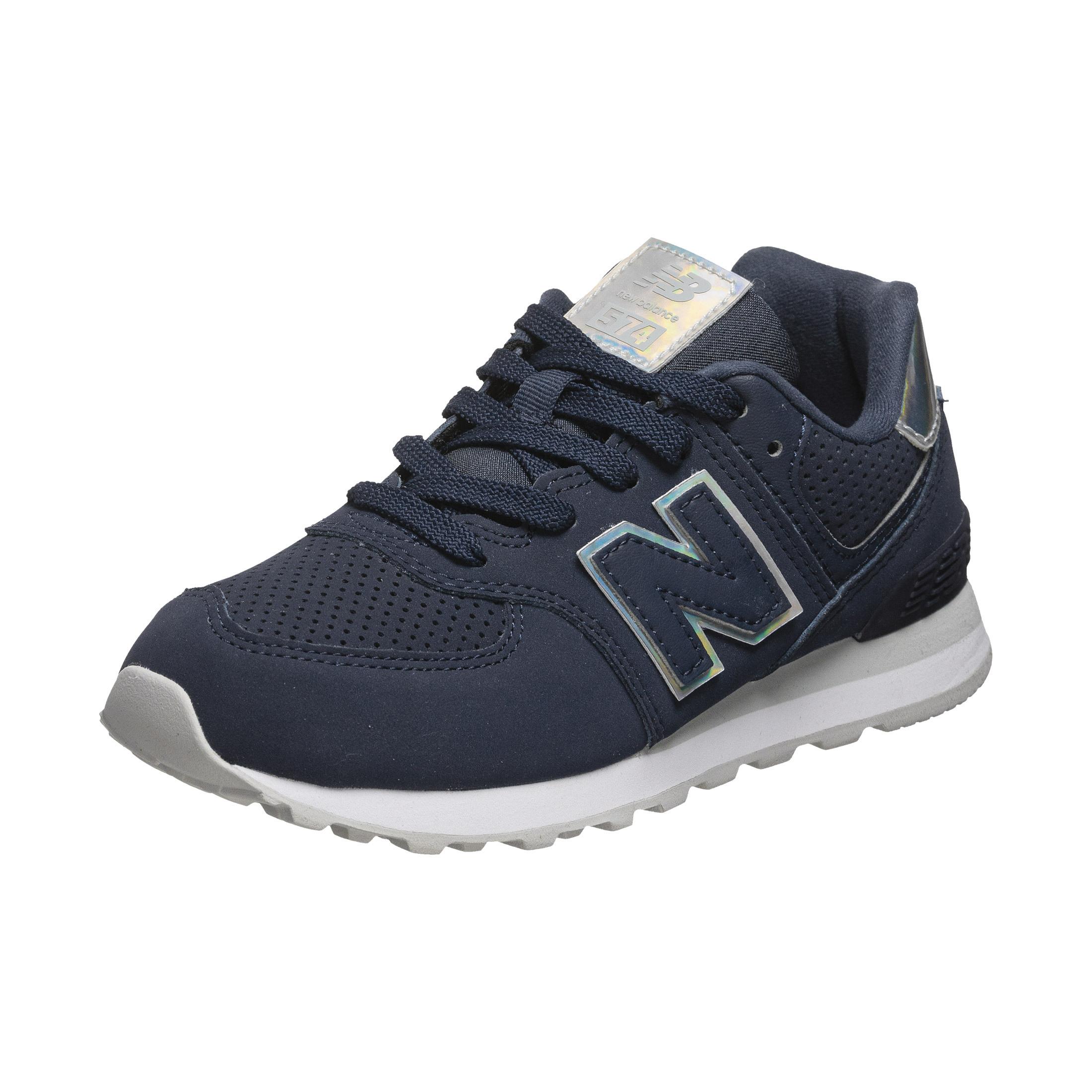 new balance leder kinder navy