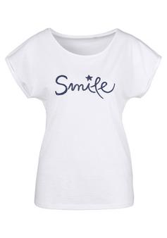 BEACH TIME T-Shirt T-Shirt Damen weiß