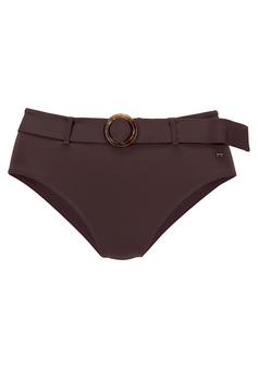 S.OLIVER Highwaist-Bikini-Hose Bikini Hose Damen braun