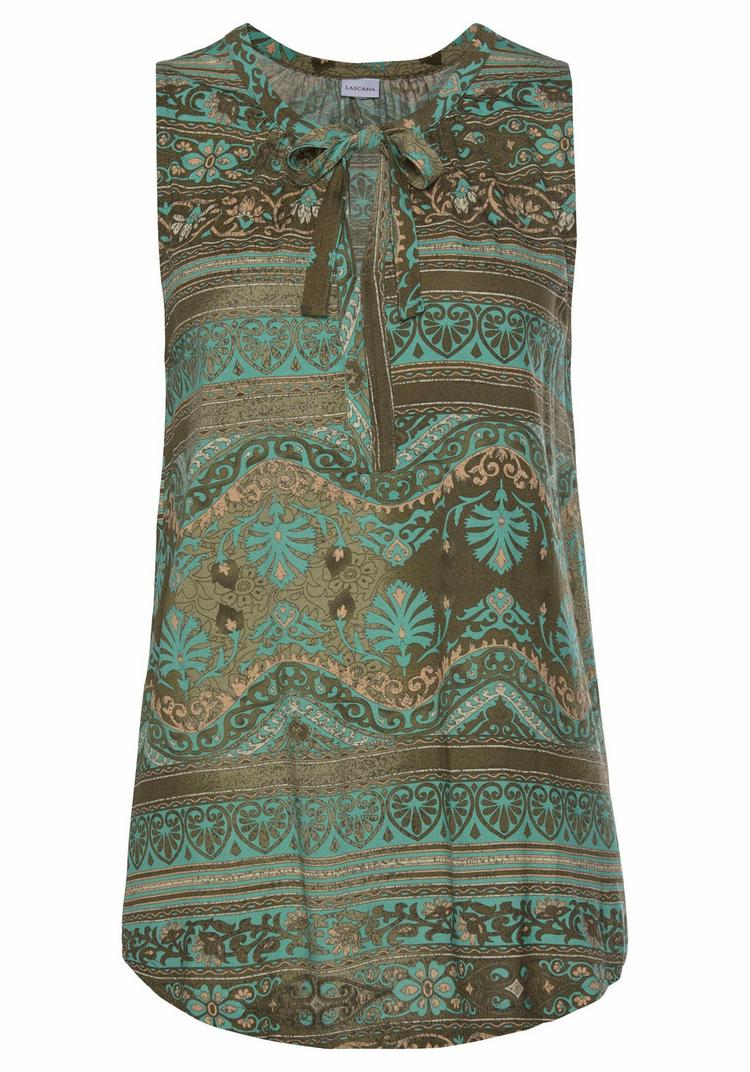 Lascana Lascana Tanktop Tanktop Damen - t&uuml;rkis-bedruckt - 0 | SportScheck