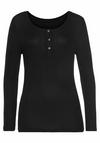 Vivance Langarmshirt Langarmshirt Damen - schwarz