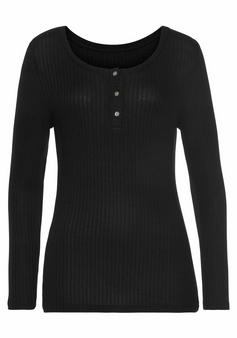 Vivance Langarmshirt Langarmshirt Damen schwarz