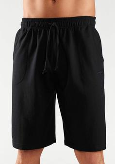 Rückansicht von KangaROOS Sweatshorts Sweatshorts Herren schwarz