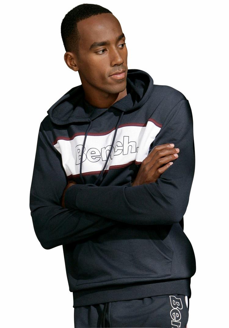 Bench Bench Hoodie Hoodie Herren - navy-wei&szlig; - 0 | SportScheck