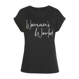 Lascana T-Shirt T-Shirt Damen schwarz