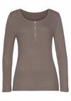 Vivance Langarmshirt Langarmshirt Damen - taupe