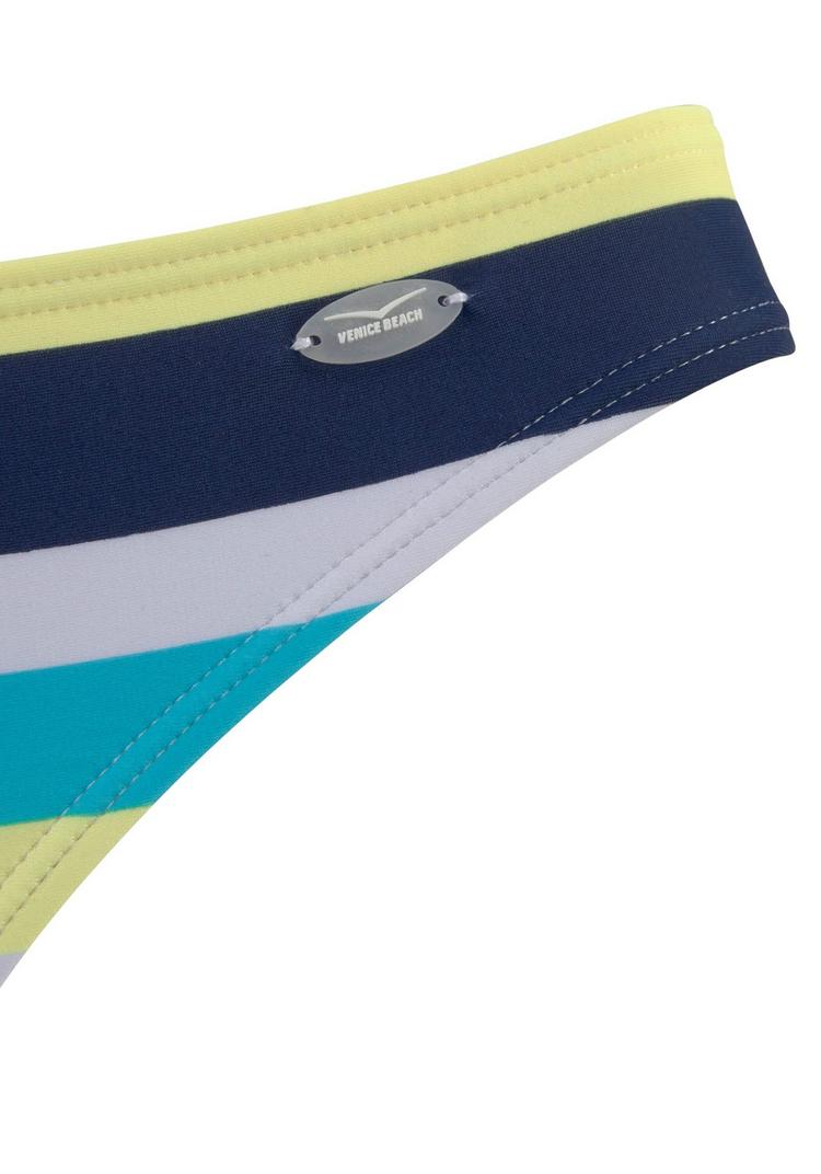 VENICE BEACH VENICE BEACH Bandeau-Bikini Bikini Set Damen - marine-gelb-gestreift - 5 | SportScheck