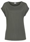 Lascana Kurzarmshirt T-Shirt Damen - khaki