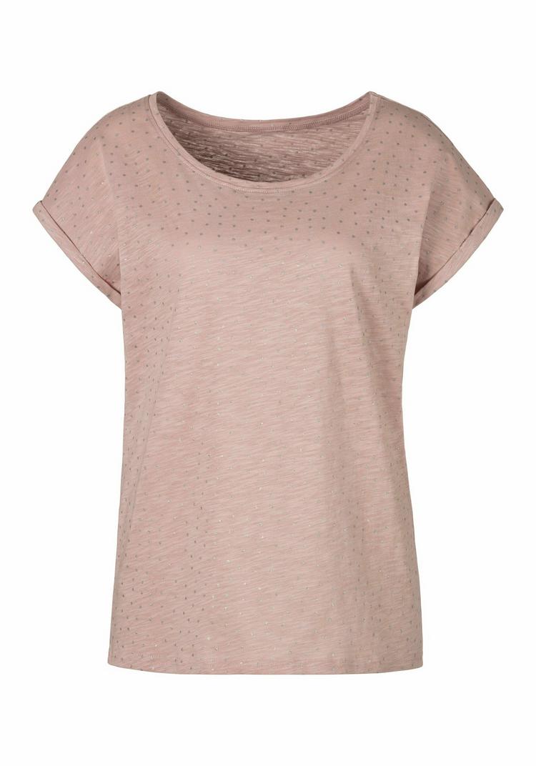 Vivance Vivance Kurzarmshirt T-Shirt Damen - rose - 0 | SportScheck
